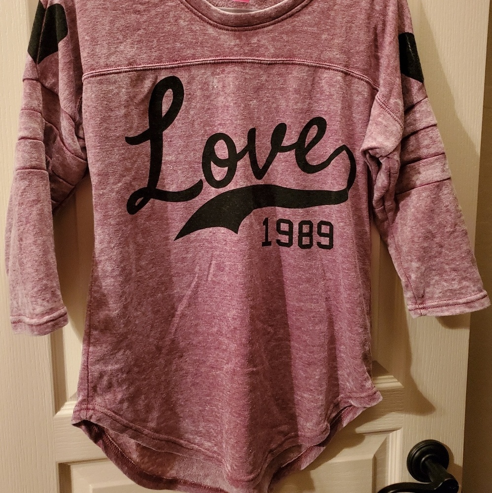Purple/black pajama top